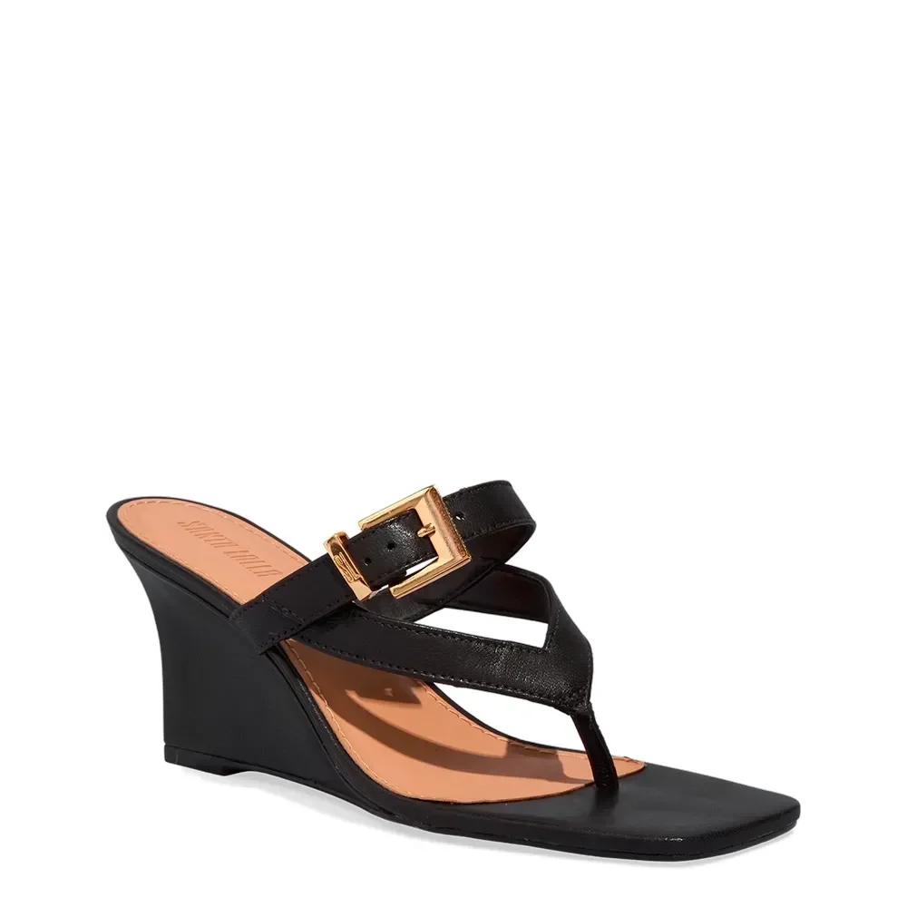 Sandalia Couro Pelica Soft Preto - vista 2 de 3