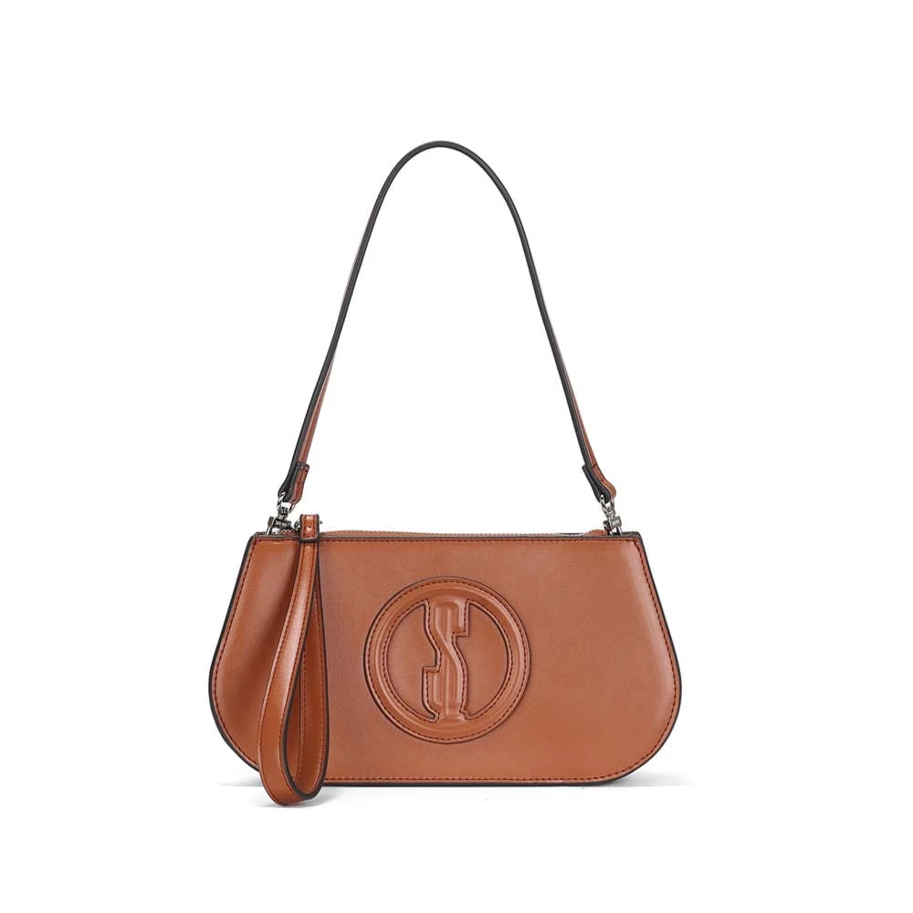 Bolsa Clutch Soft Caramelo Alça De Ombro - vista 1 de 3