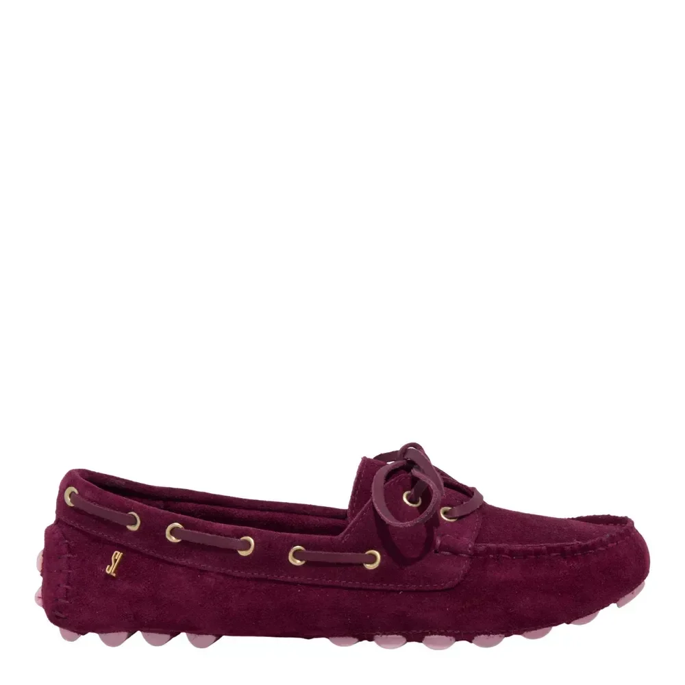 Mocassim Couro Camurça Roxo Berry - vista 1 de 4