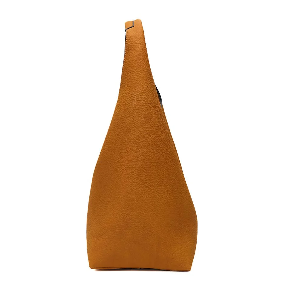 Bolsa Hobo Nobuck Caramelo Alça De Ombro - vista 4 de 8