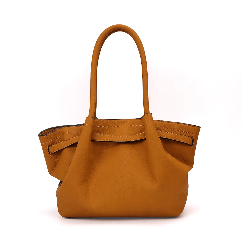 Bolsa Grande Nobuck Caramelo Alça De Ombro - vista 6 de 6