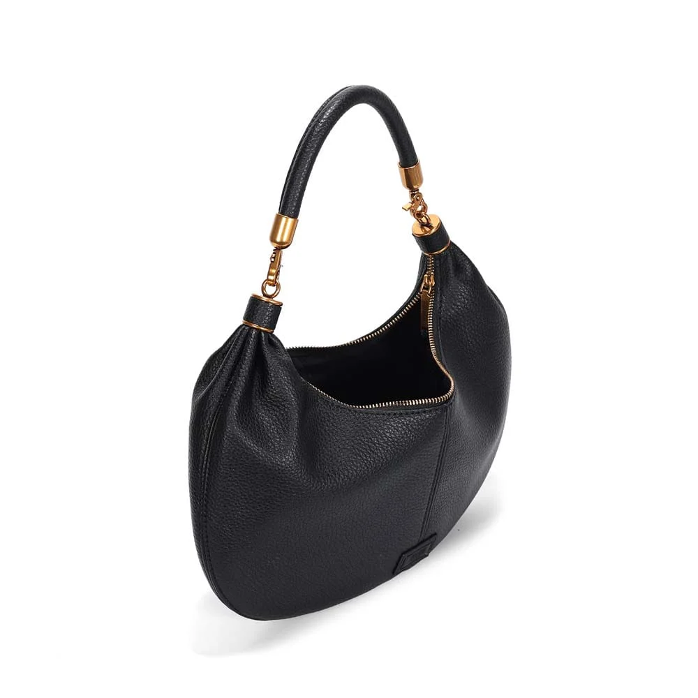 Bolsa Meia Lua Floater Preta Alça De Ombro - vista 3 de 3