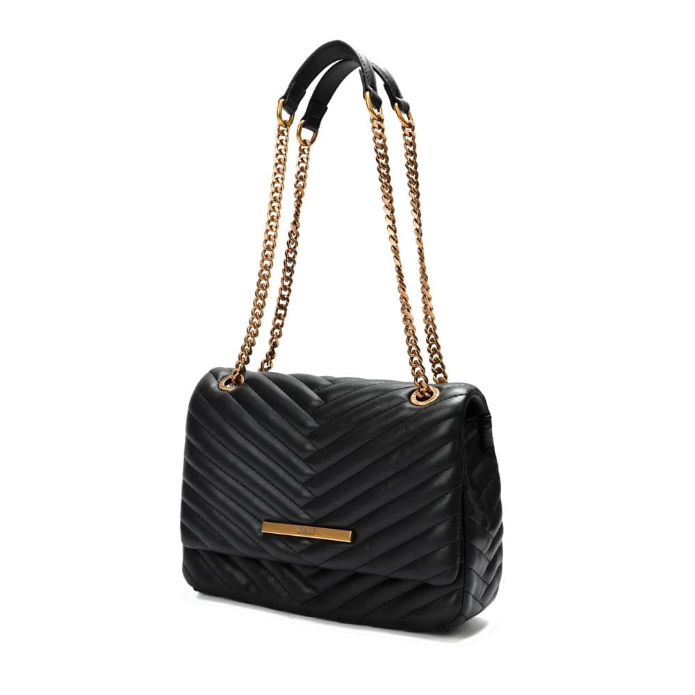 Bolsa Soft Preta Alça De Ombro Corrente - vista 3 de 7
