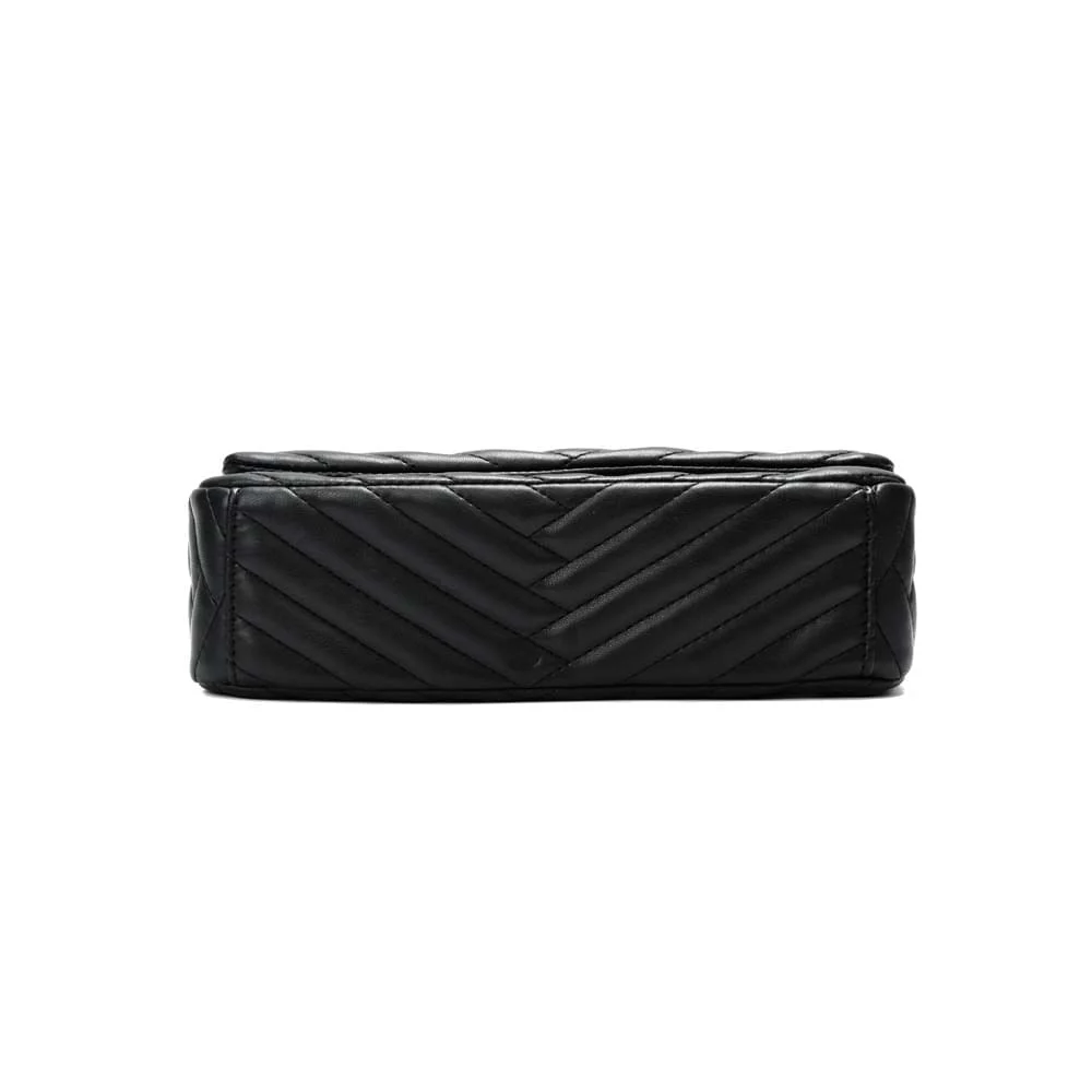 Bolsa Soft Preta Alça De Ombro Corrente - vista 6 de 7