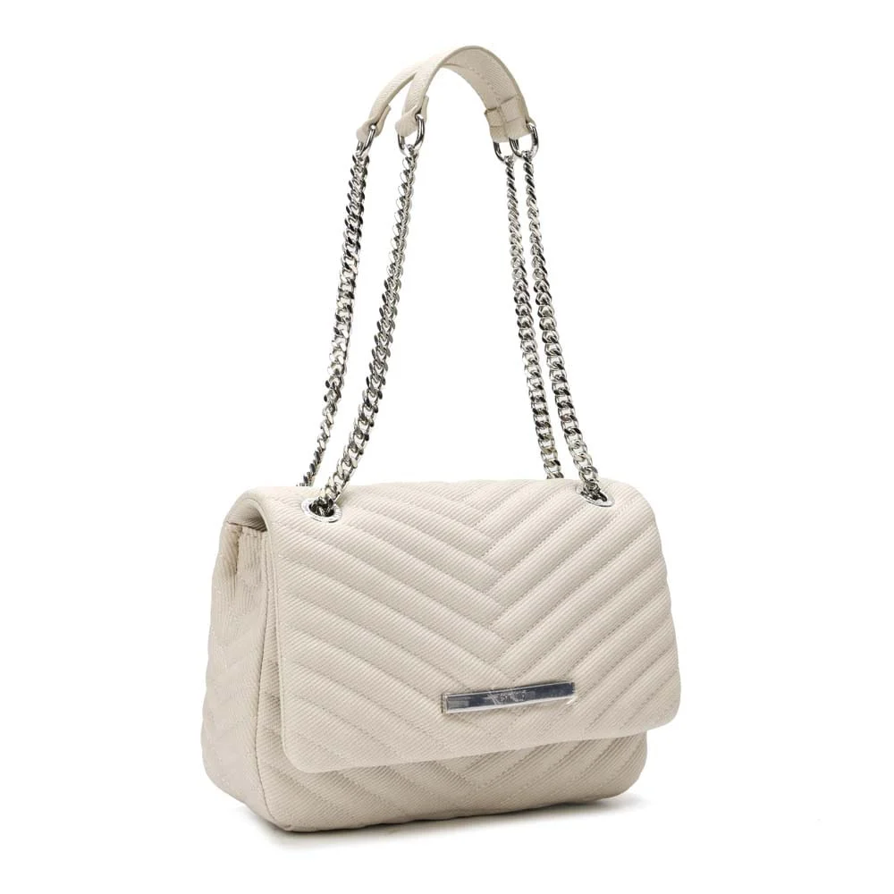 Bolsa Soft Creme Alça De Ombro Corrente - vista 2 de 7