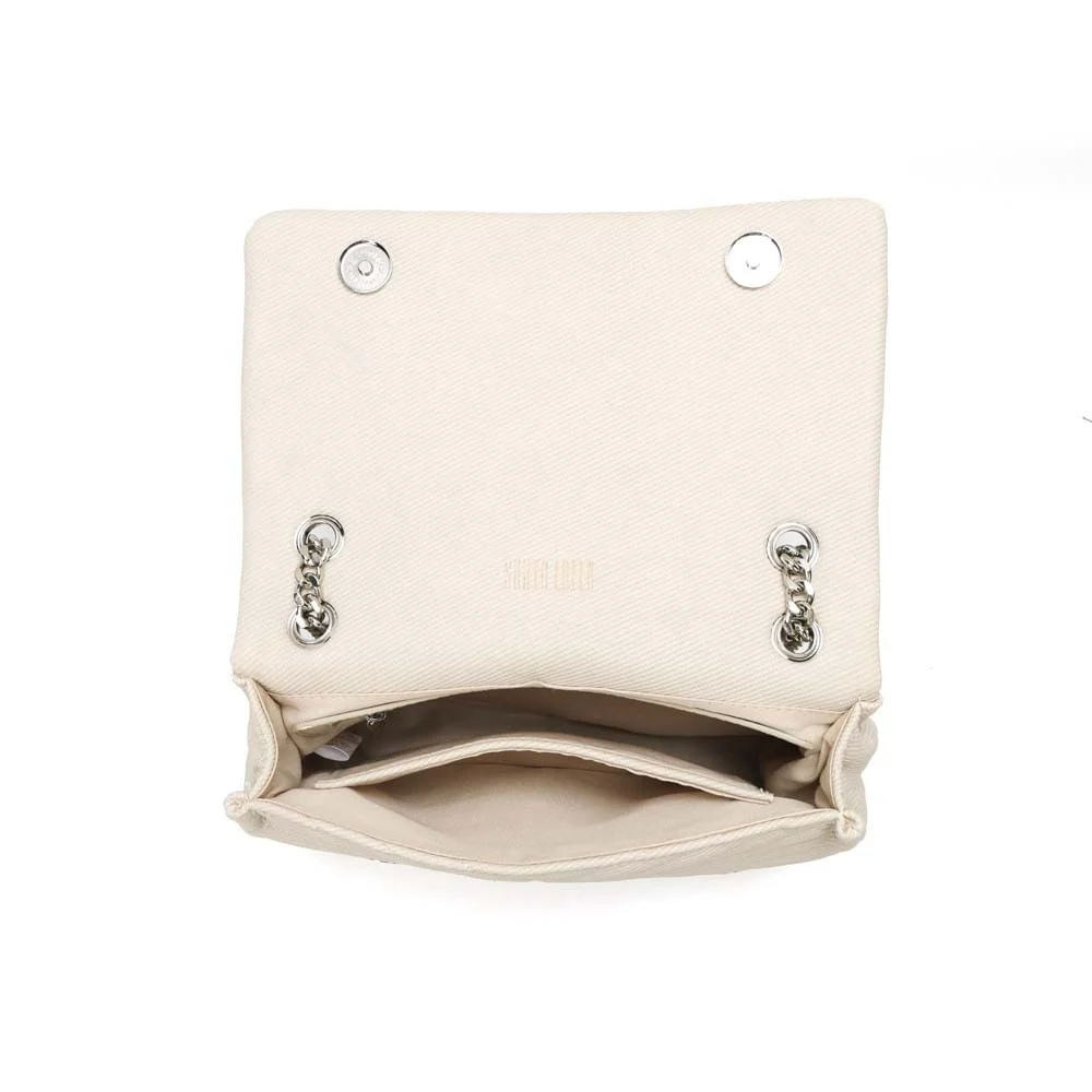 Bolsa Soft Creme Alça De Ombro Corrente - vista 7 de 7