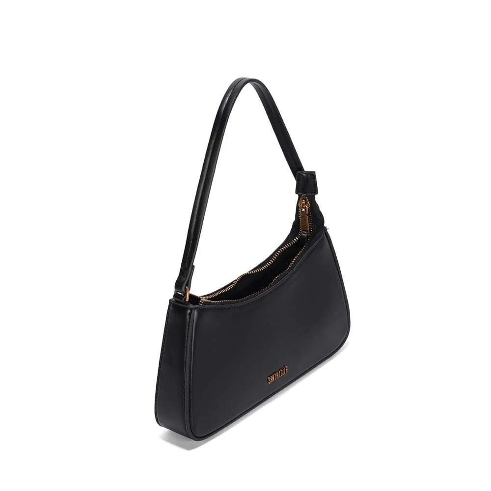 Bolsa Baguete Soft Preta Alça De Ombro - vista 3 de 3