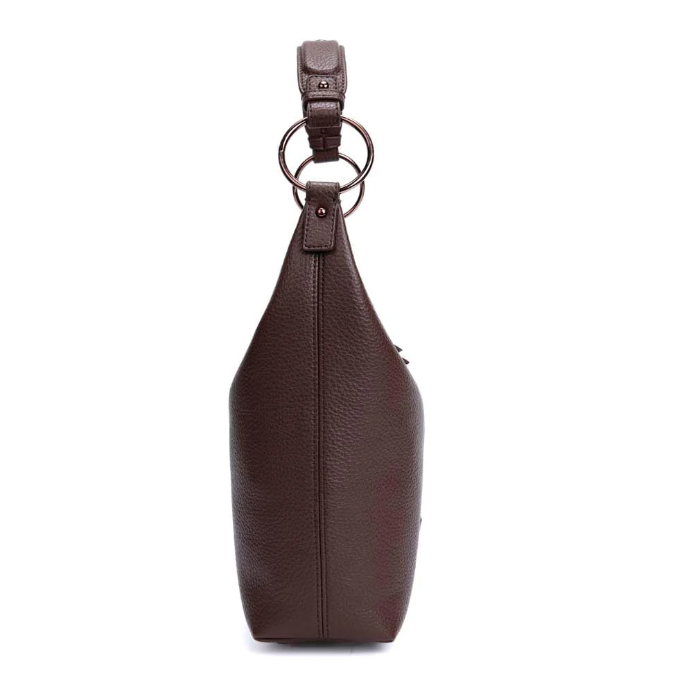 Bolsa Grande Floater Marrom Dark Alça De Ombro - vista 4 de 7