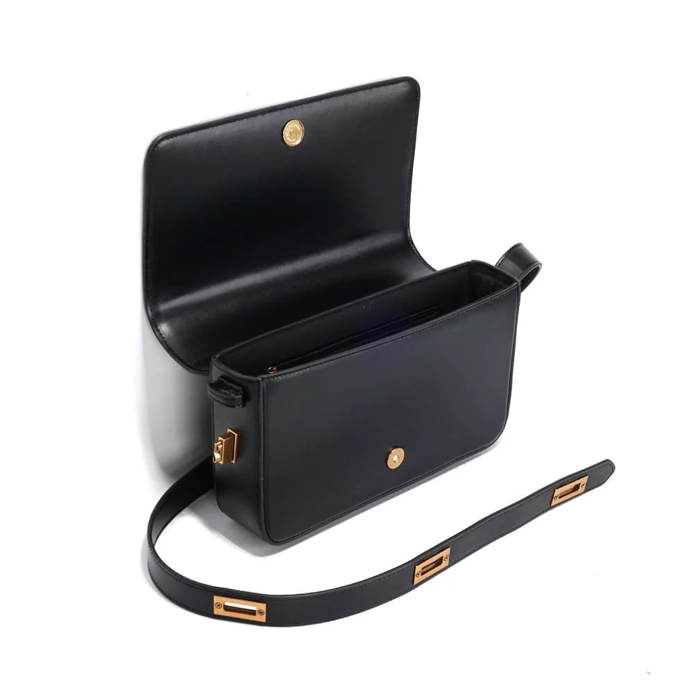 Bolsa Soft Preta Alça De Ombro - vista 4 de 4