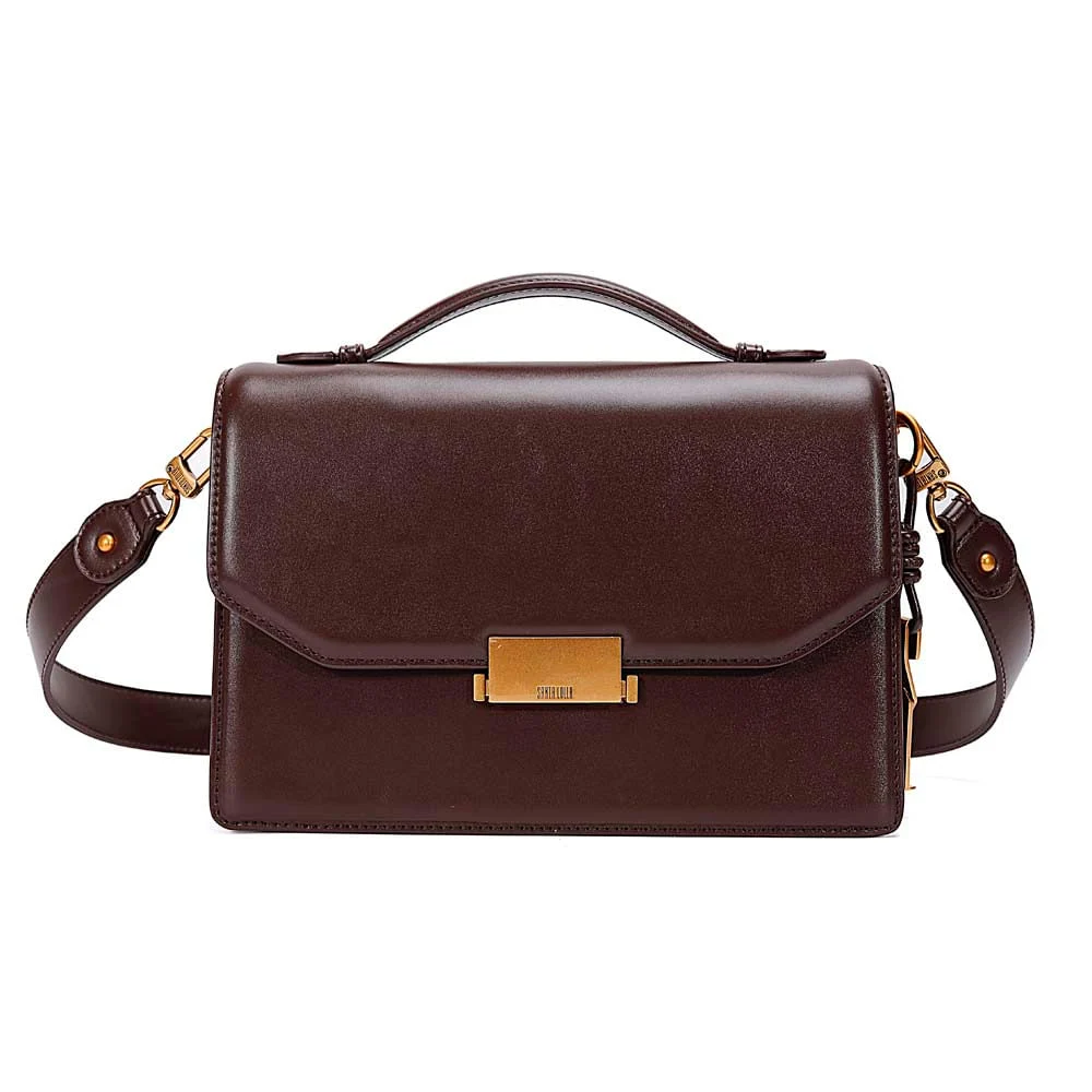 Bolsa Soft Marrom Dark Alça Transversal - vista 1 de 7