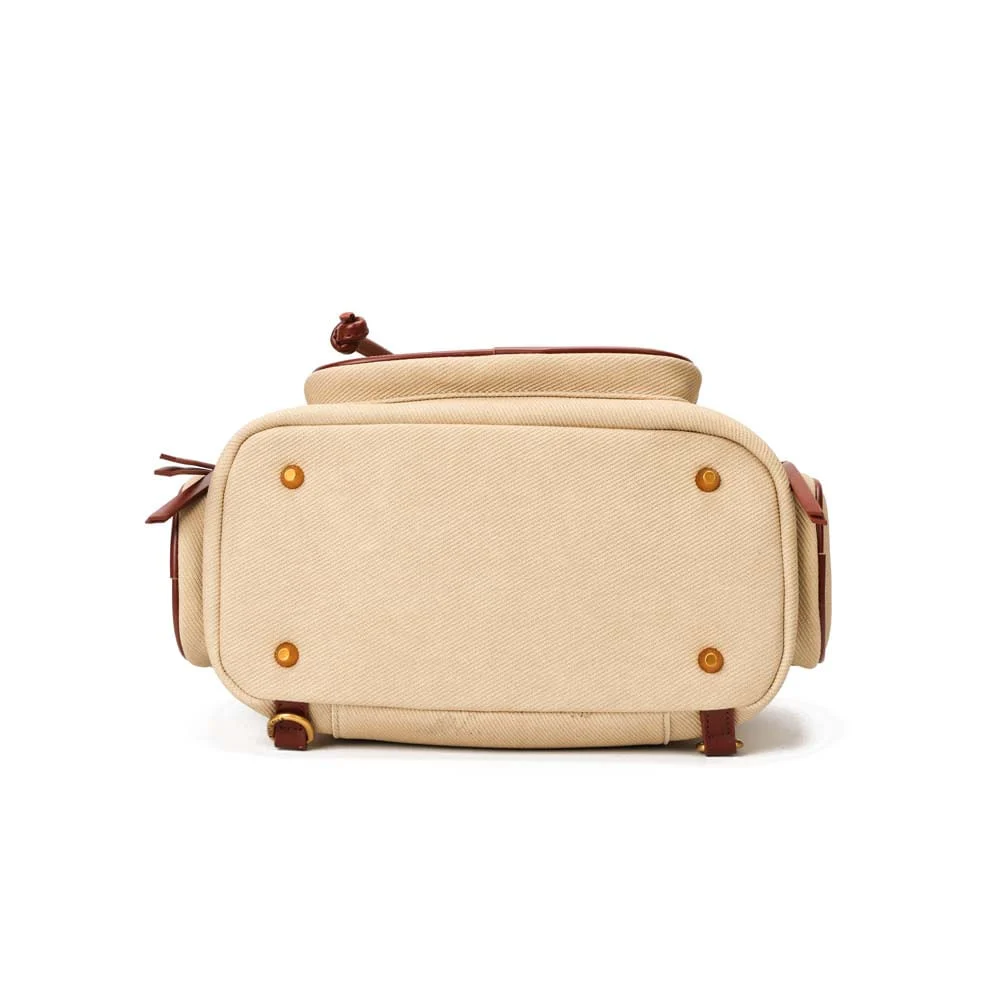 Mochila Material Canvas Bege - vista 6 de 7