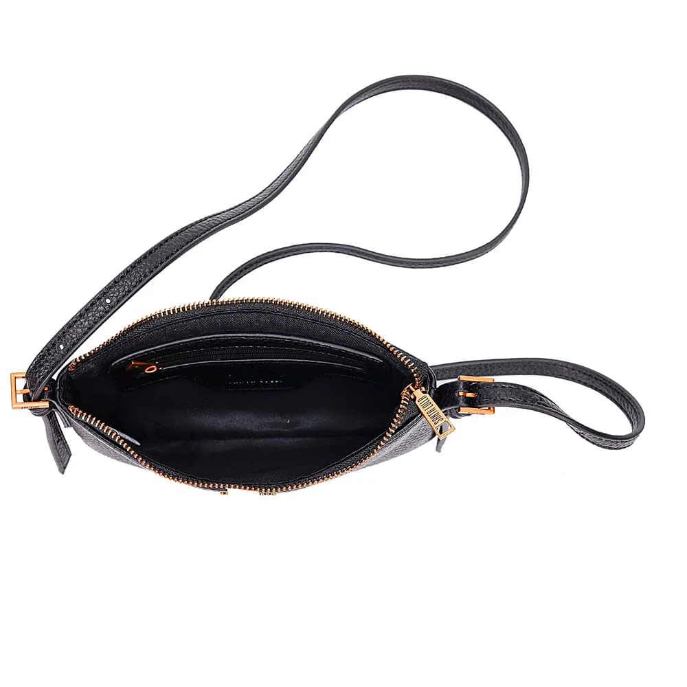 Bolsa Com Caixa Floater Preta Alça Transversal - vista 7 de 7