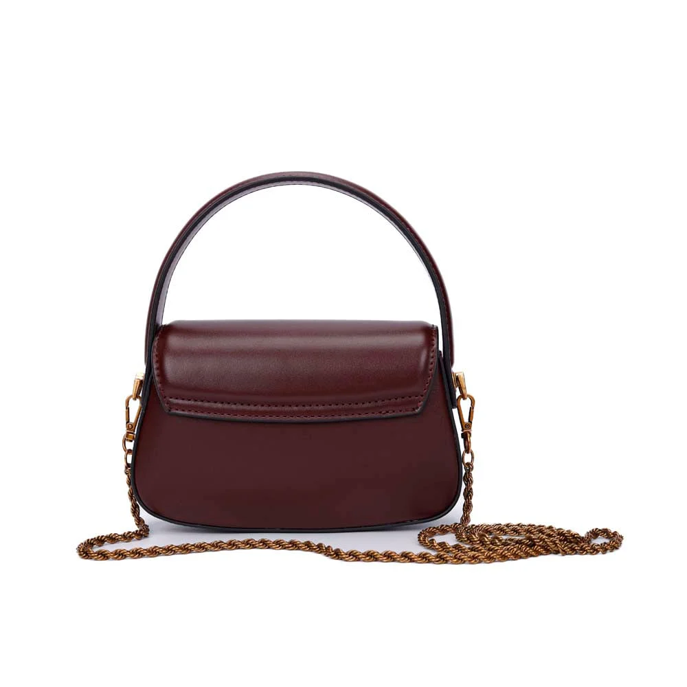 Bolsa Pequena Soft Roxo Berry Alça Dupla - vista 5 de 7