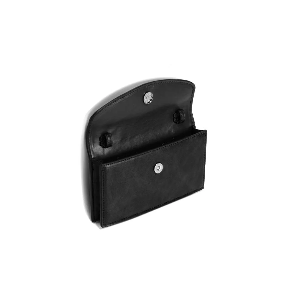 Bolsa Pequena Rustico Preta Alça De Ombro - vista 3 de 3
