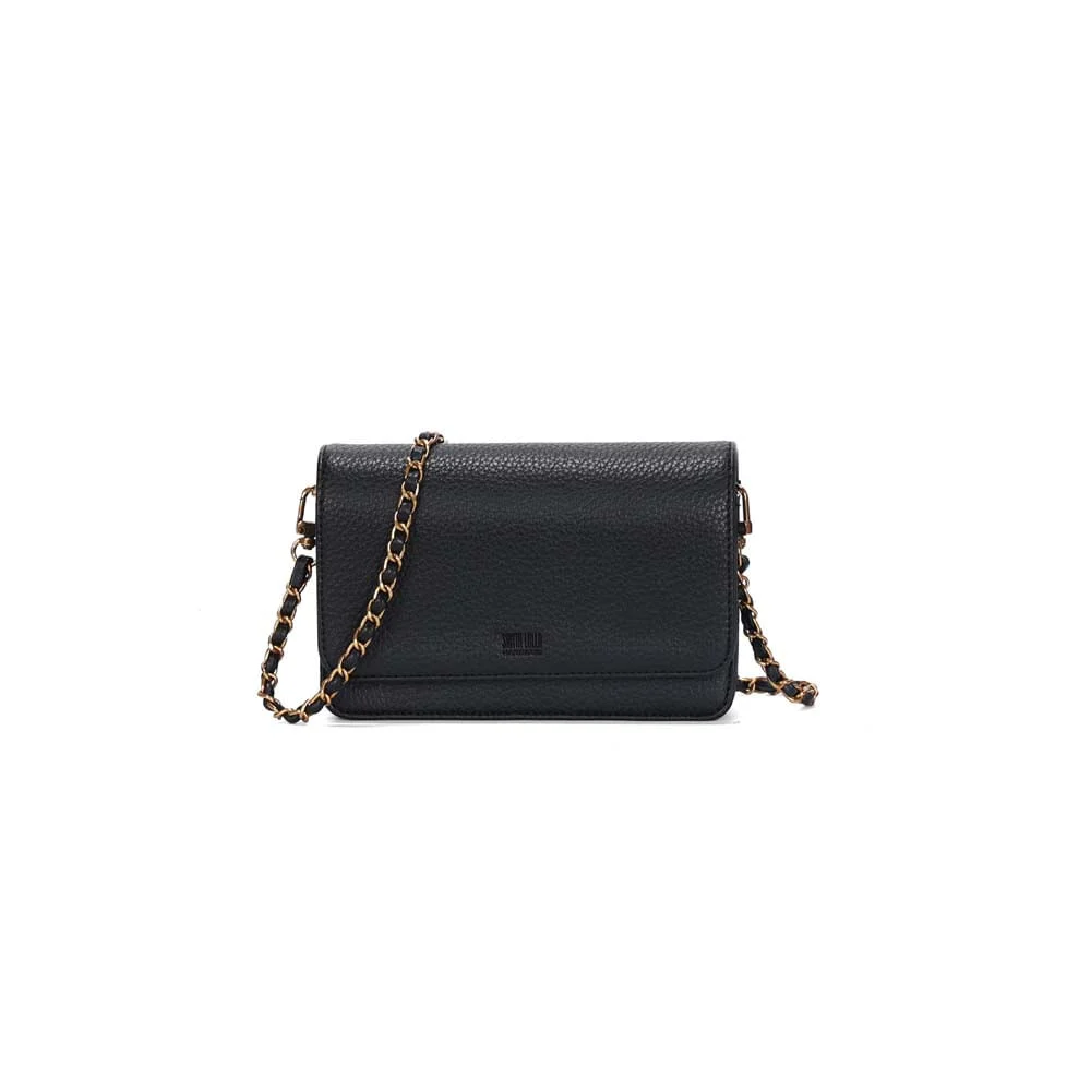 Bolsa Pequena Floater Preta Alça Transversal Corrente - vista 1 de 3