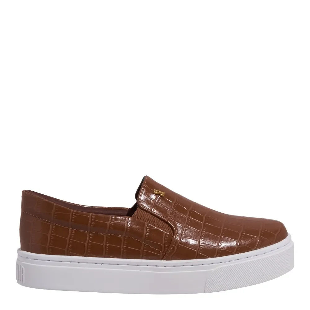 Tênis Slip On Croco Marrom - vista 1 de 4