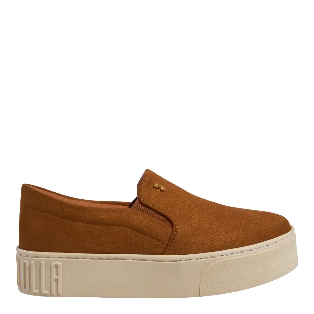 Tênis Slip On Plataforma Sanzio Marrom Ferrugem - vista 1 de 4