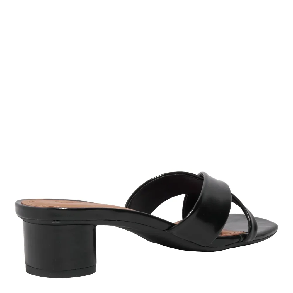 Mule Napa Preto Salto Bloco Baixo - vista 3 de 3