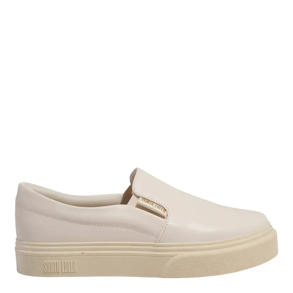Tênis Slip On Napa Soft Bege - vista 1 de 4