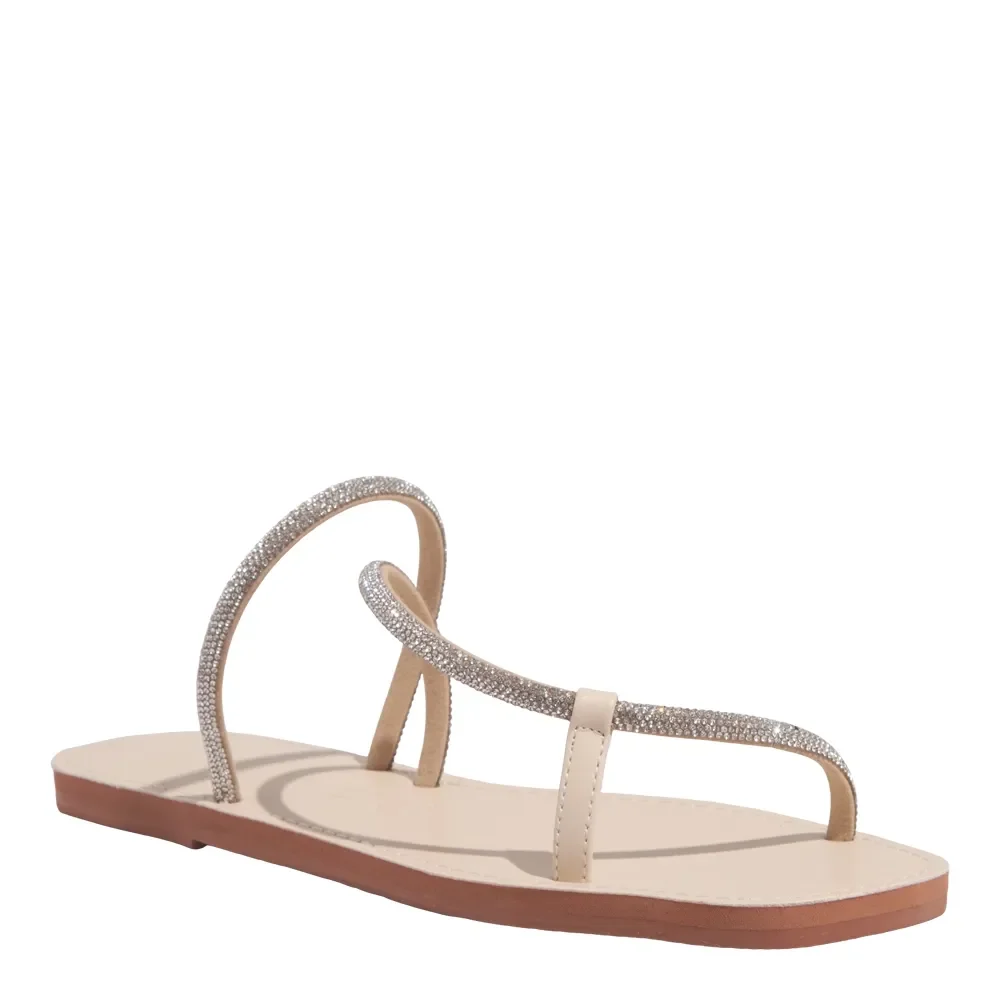 Rasteira Napa Soft Creme Brilho - vista 2 de 4