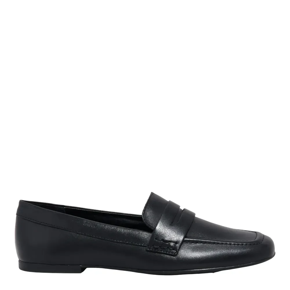 Mocassim Couro Soft Bico Quadrado Preto - vista 1 de 4