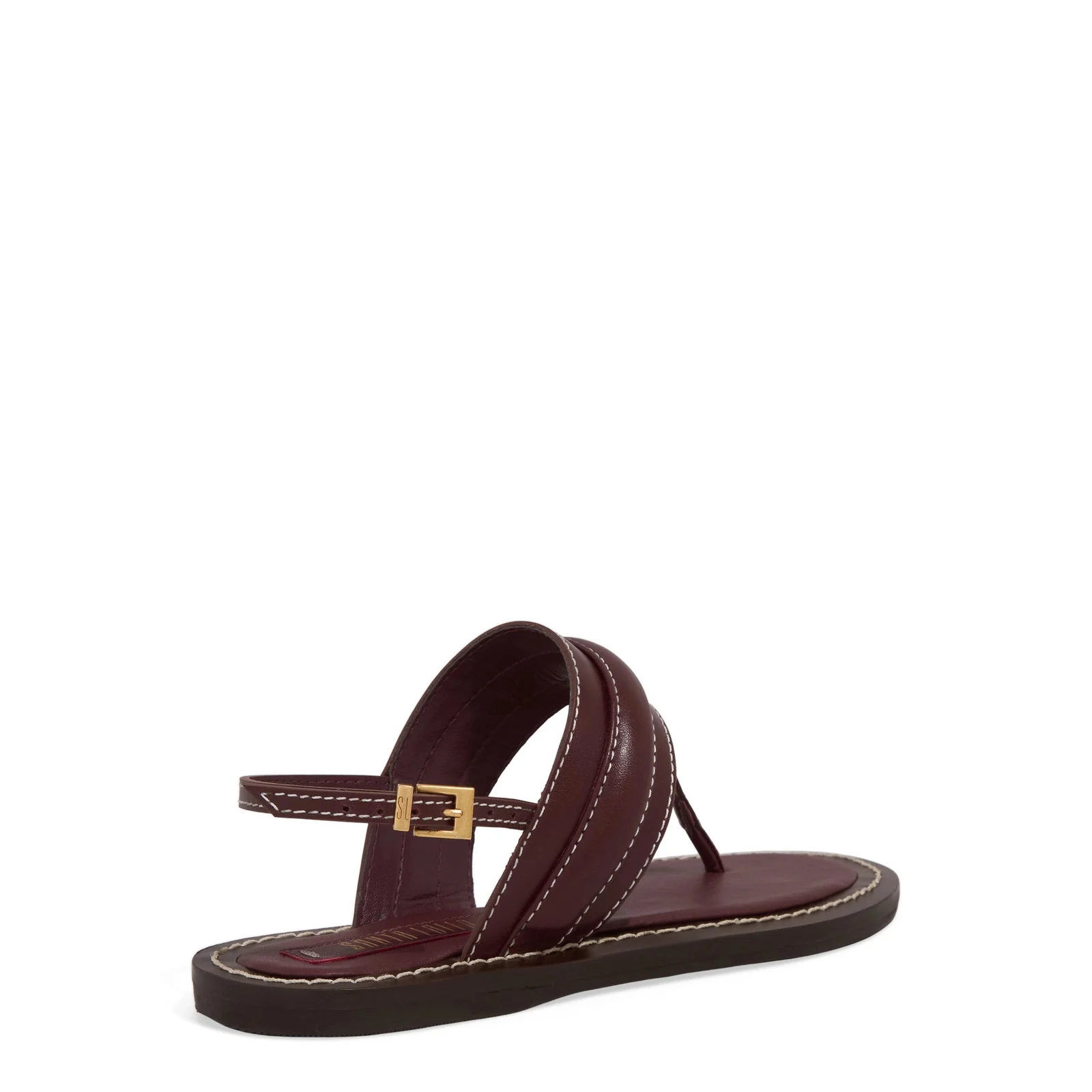 Rasteira Thong Couro Confort Roxo Berry - vista 6 de 6