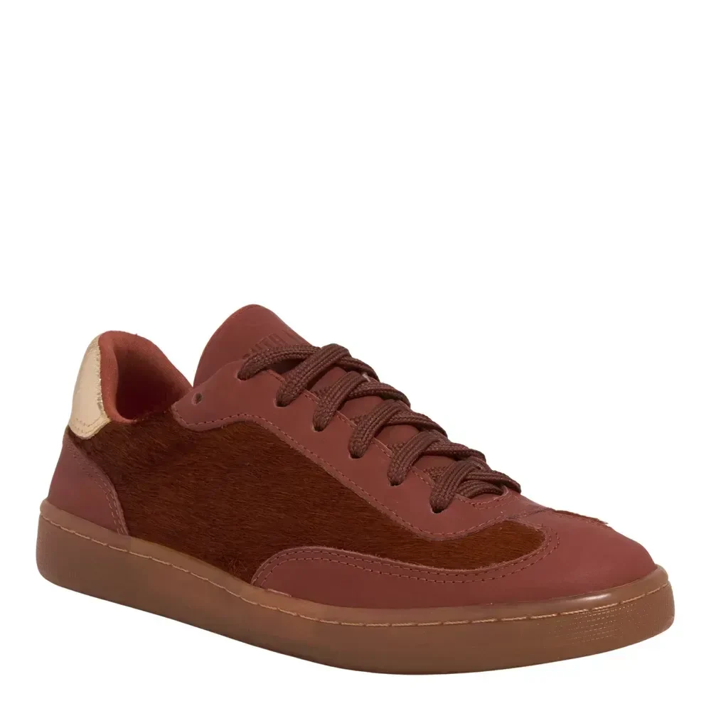 Tênis Couro Nobre Soft Marrom Terracota - vista 1 de 4