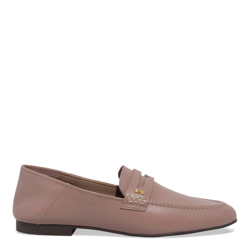 Mocassim Couro floater Bico Redondo Cinza Fog - vista 1 de 4