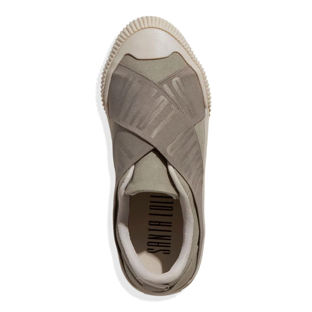 Tênis Slip On Têxtil Lona Deserto Verde Pistache - vista 4 de 4