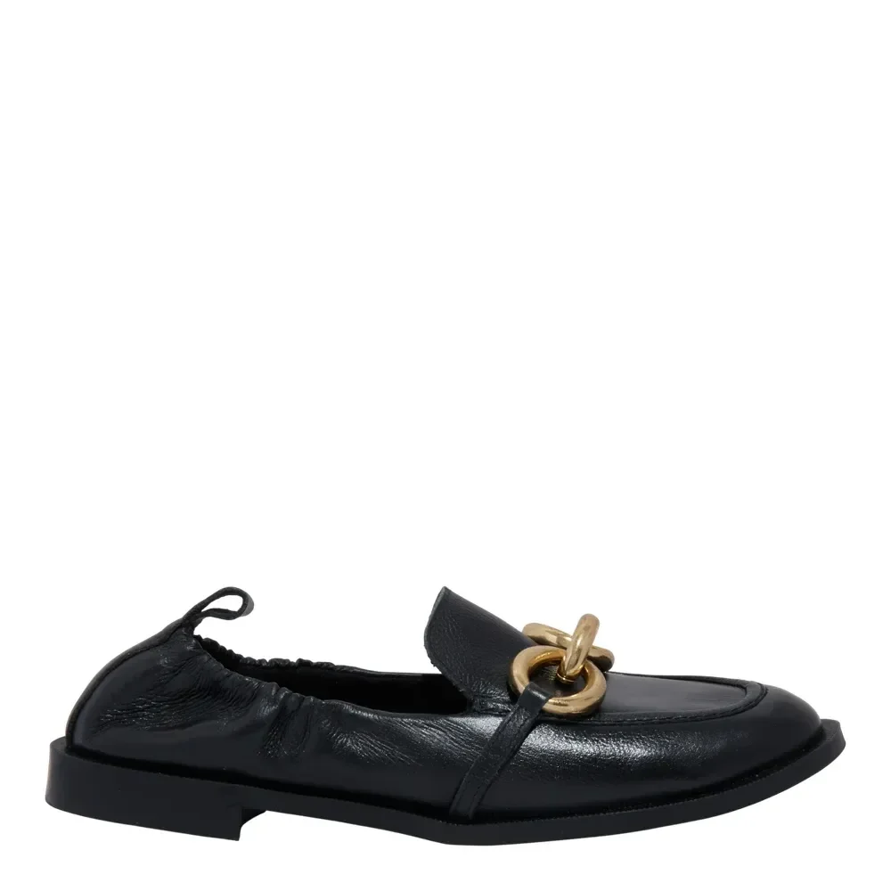 Mocassim Couro Floater Preto - vista 1 de 4