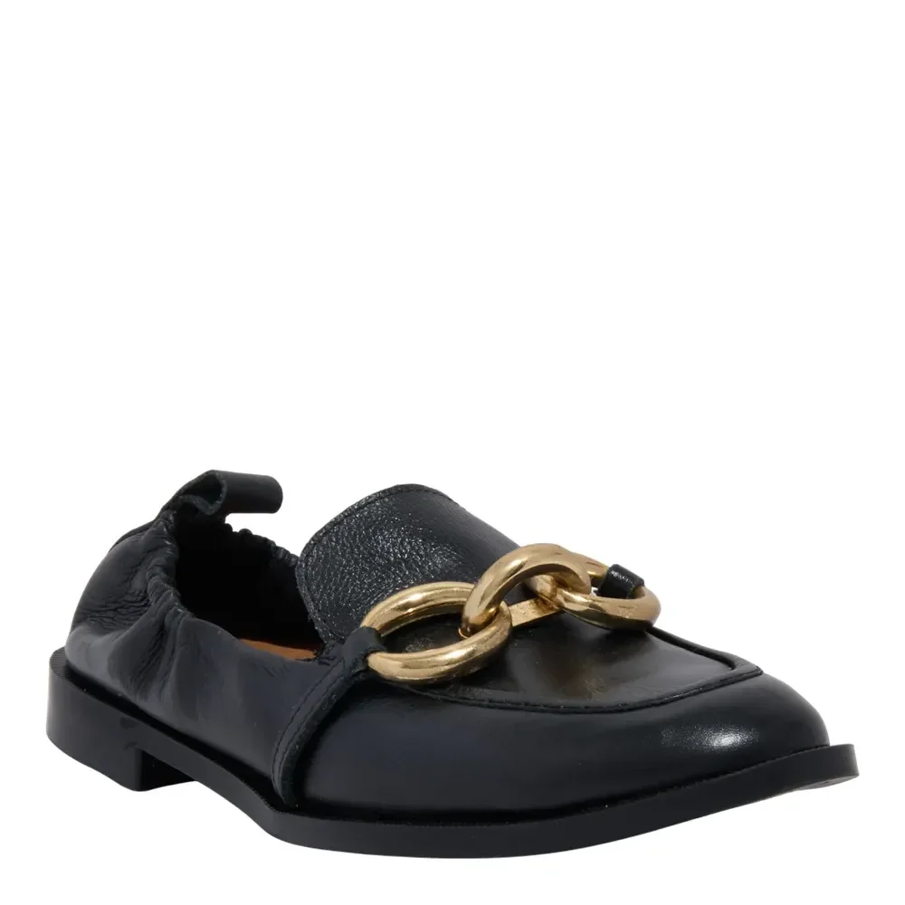 Mocassim Couro Floater Preto - vista 2 de 4