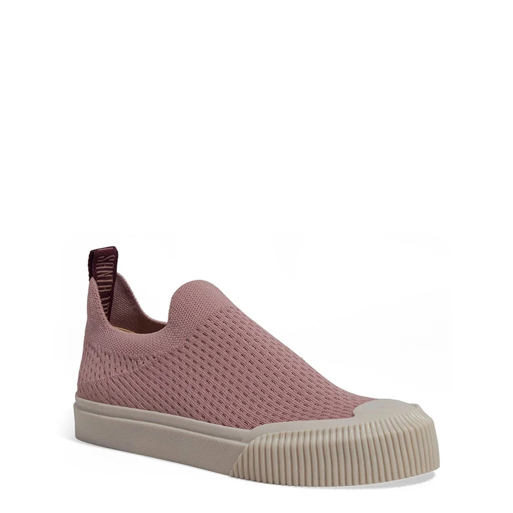 Tênis Meia Slip On Têxtil Knit Dusty Rose - vista 2 de 4