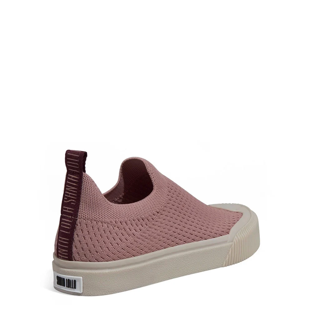 Tênis Meia Slip On Têxtil Knit Dusty Rose - vista 3 de 4