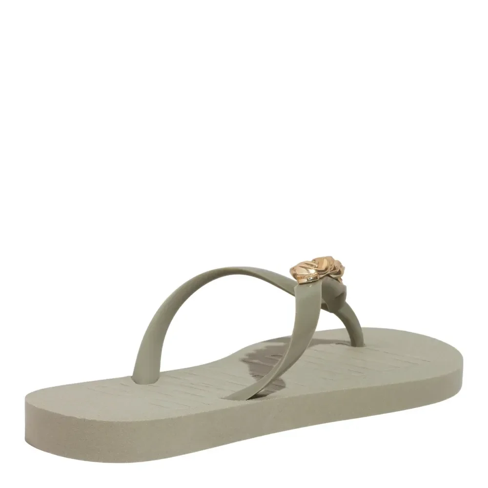 Chinelo Flip Flop Borracha Verde Pistache - vista 3 de 4