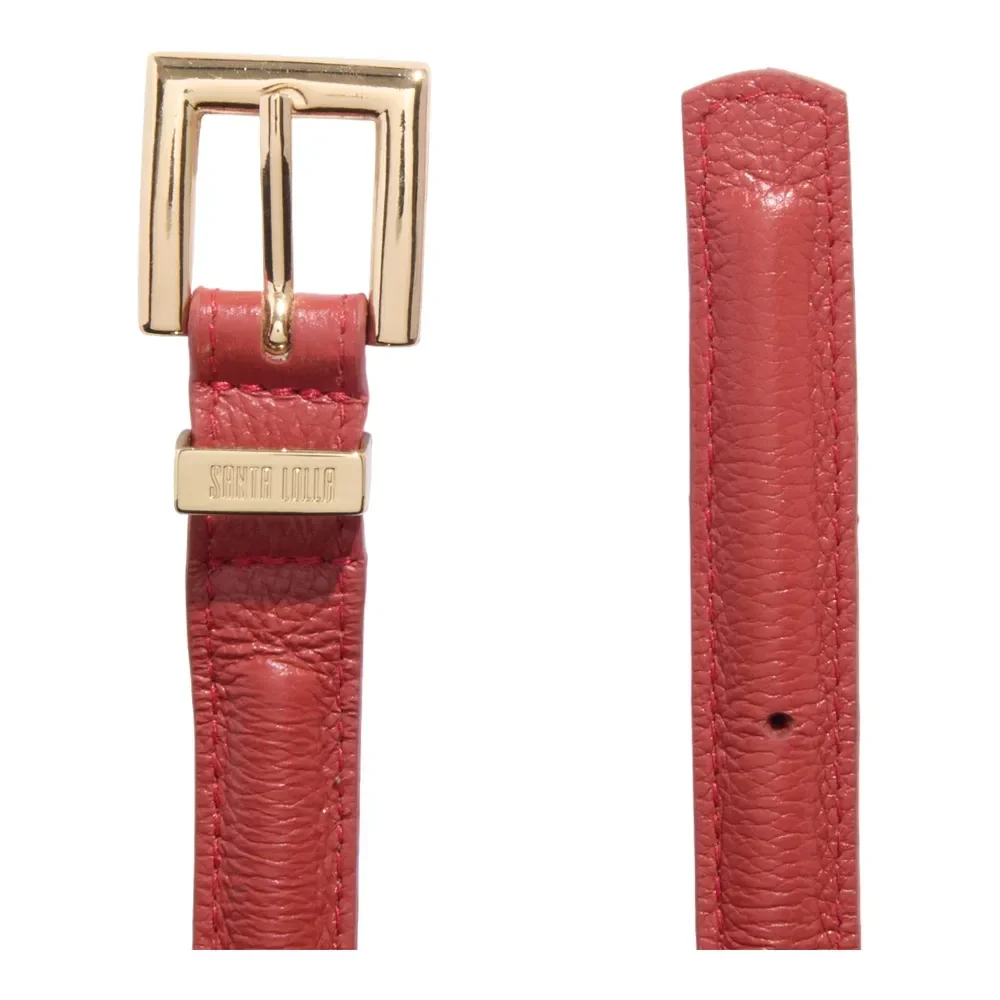 Cinto Couro Floater Marrom Terracota - vista 2 de 2
