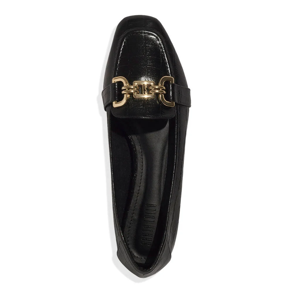 Mocassim Croco Preto Bridão - vista 5 de 6