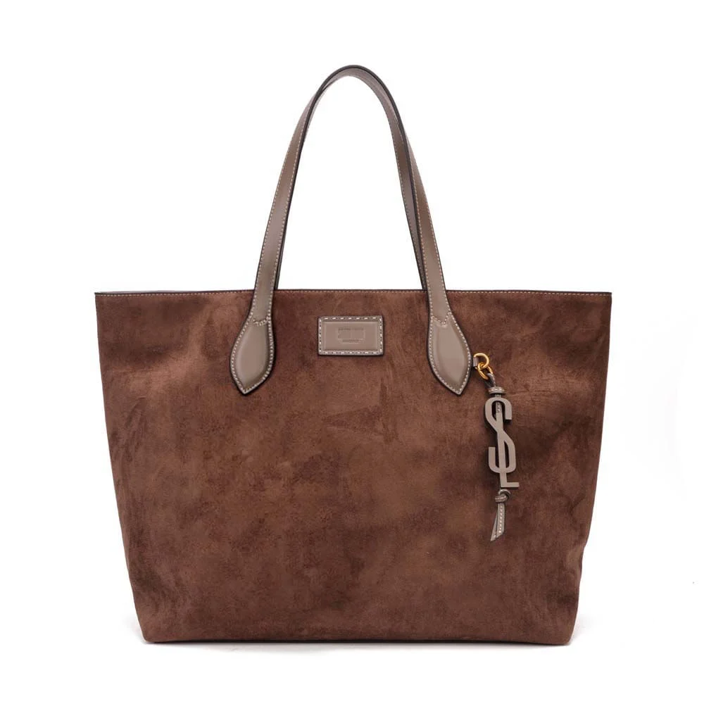 Bolsa Shopper Camurça Marrom - vista 1 de 7