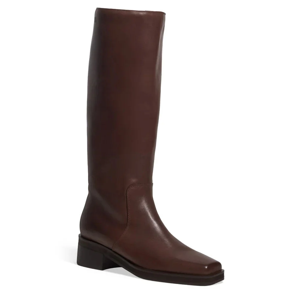 Bota Montaria Couro Marrom Cocoa Cano Alto - vista 2 de 3