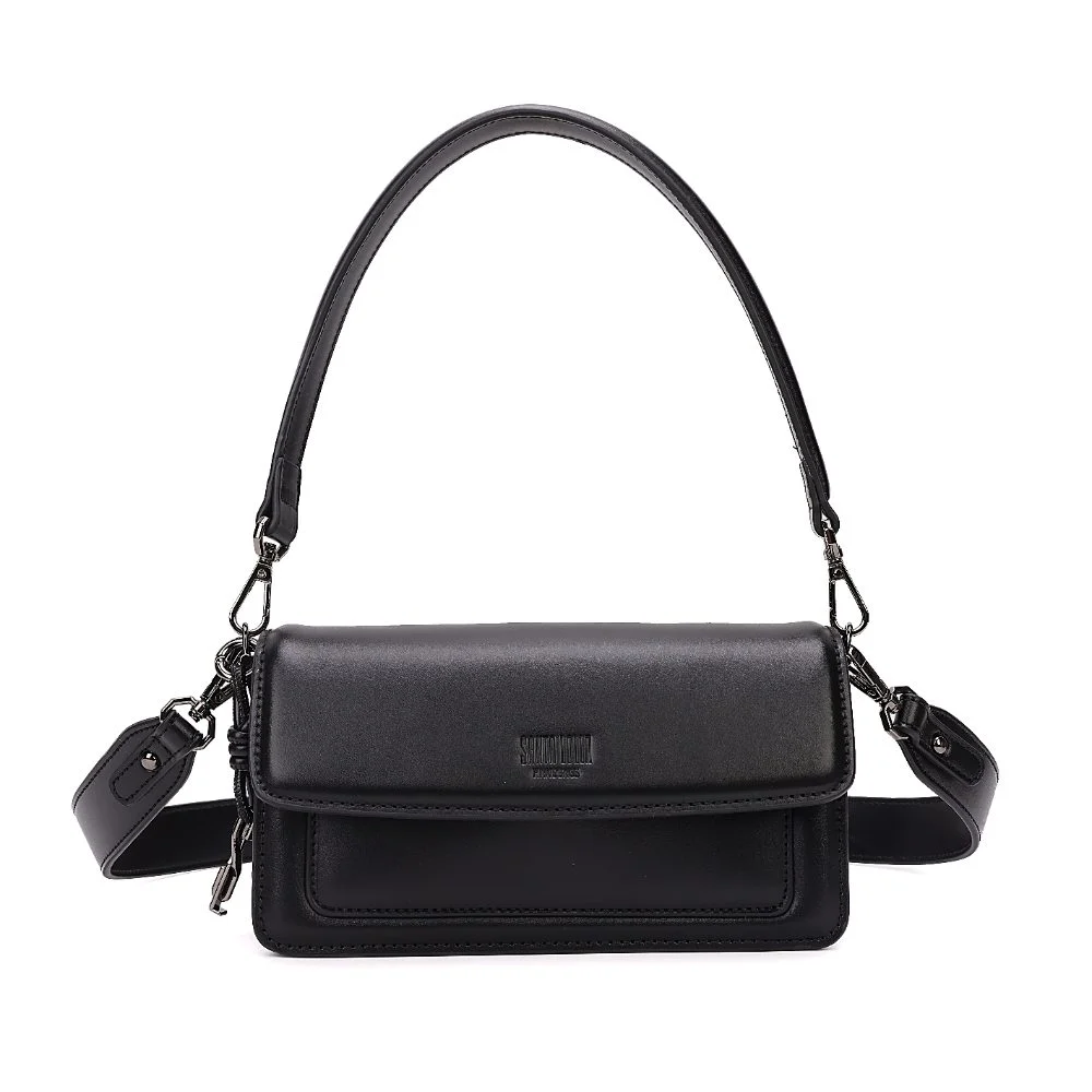 Bolsa Pequena Soft Preto Alça Ombro - vista 1 de 8