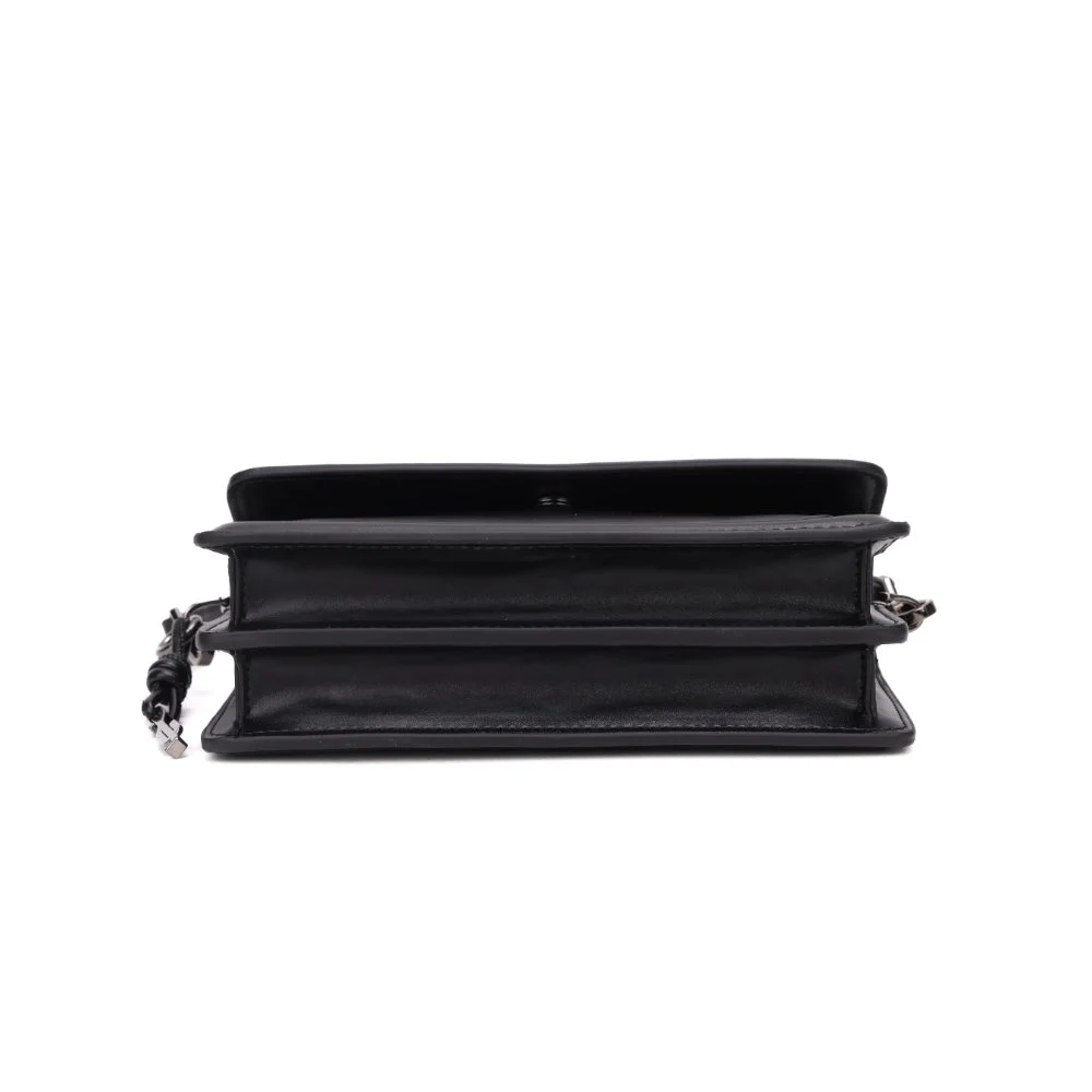 Bolsa Pequena Soft Preto Alça Ombro - vista 5 de 8