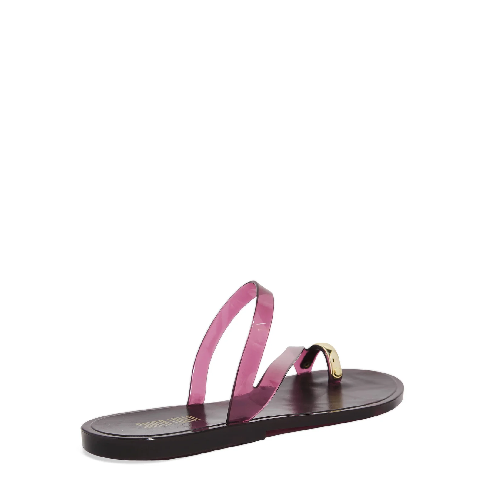 Rasteira Borracha Roxo Bordo Fume - vista 3 de 6