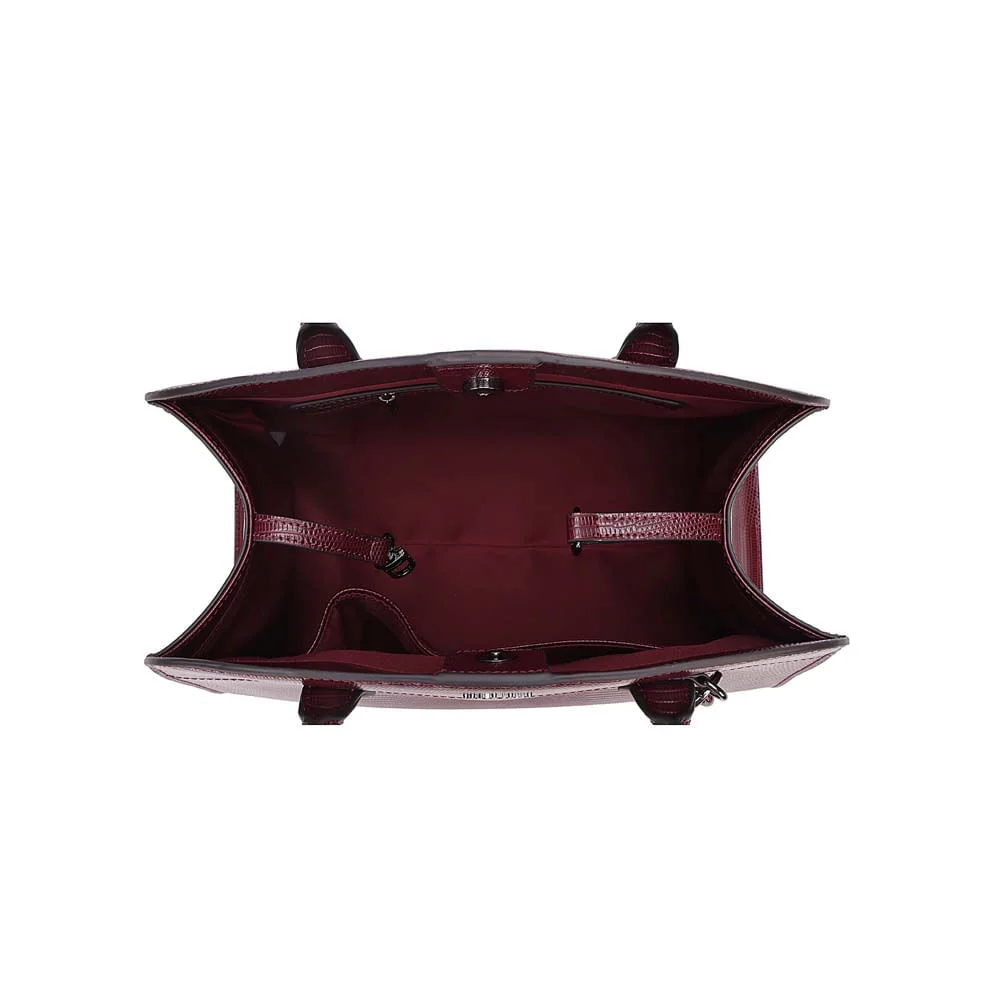 Bolsa Lizard Estruturada Roxo Berry Alça Longa - vista 8 de 8