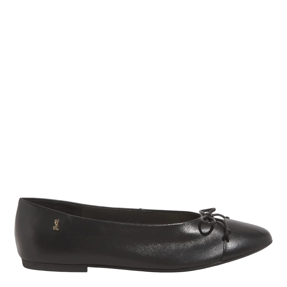 Sapatilha Laço Couro Nobre Soft Preto - vista 1 de 6