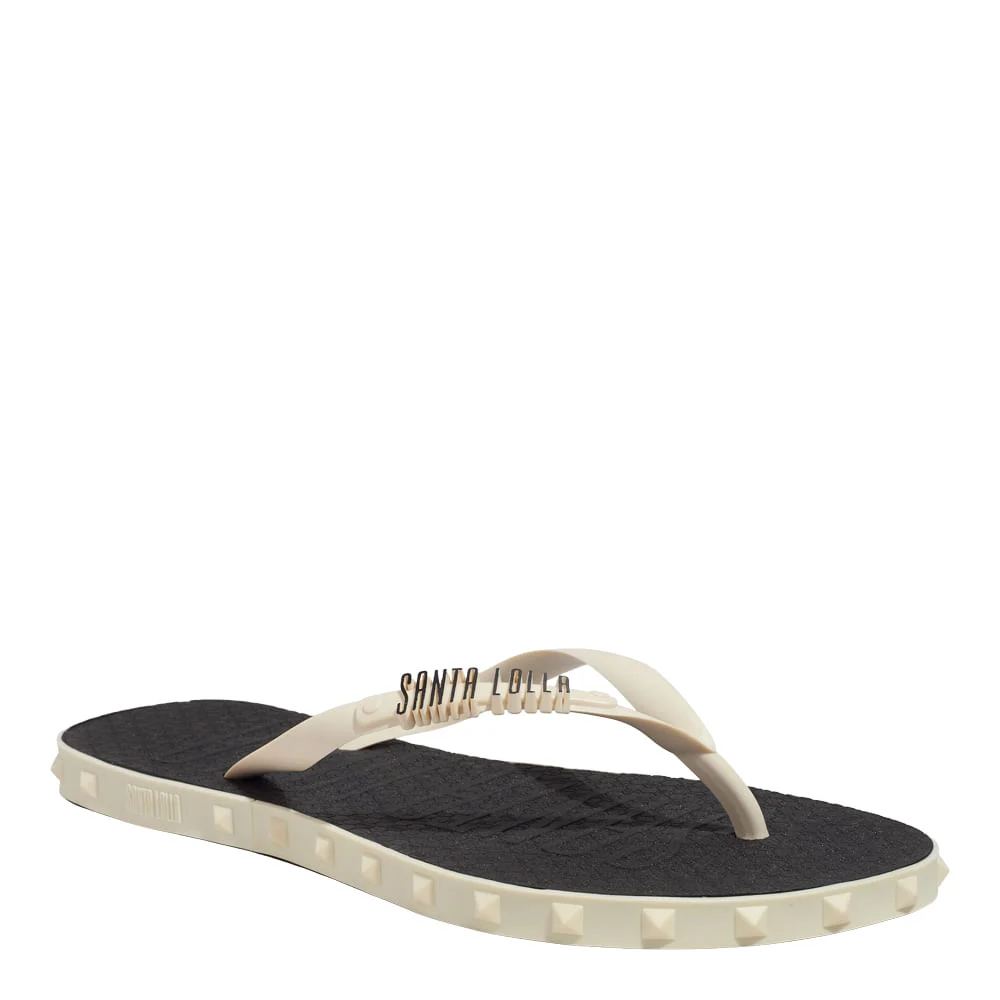 Chinelo Flip Flop Borracha Off White Spikes - vista 2 de 6