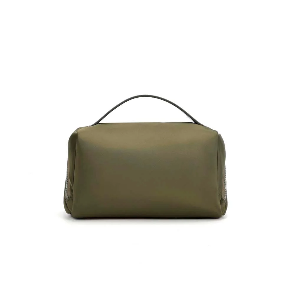 Necessaire Nylon Verde Army Alça De Mão - vista 3 de 5