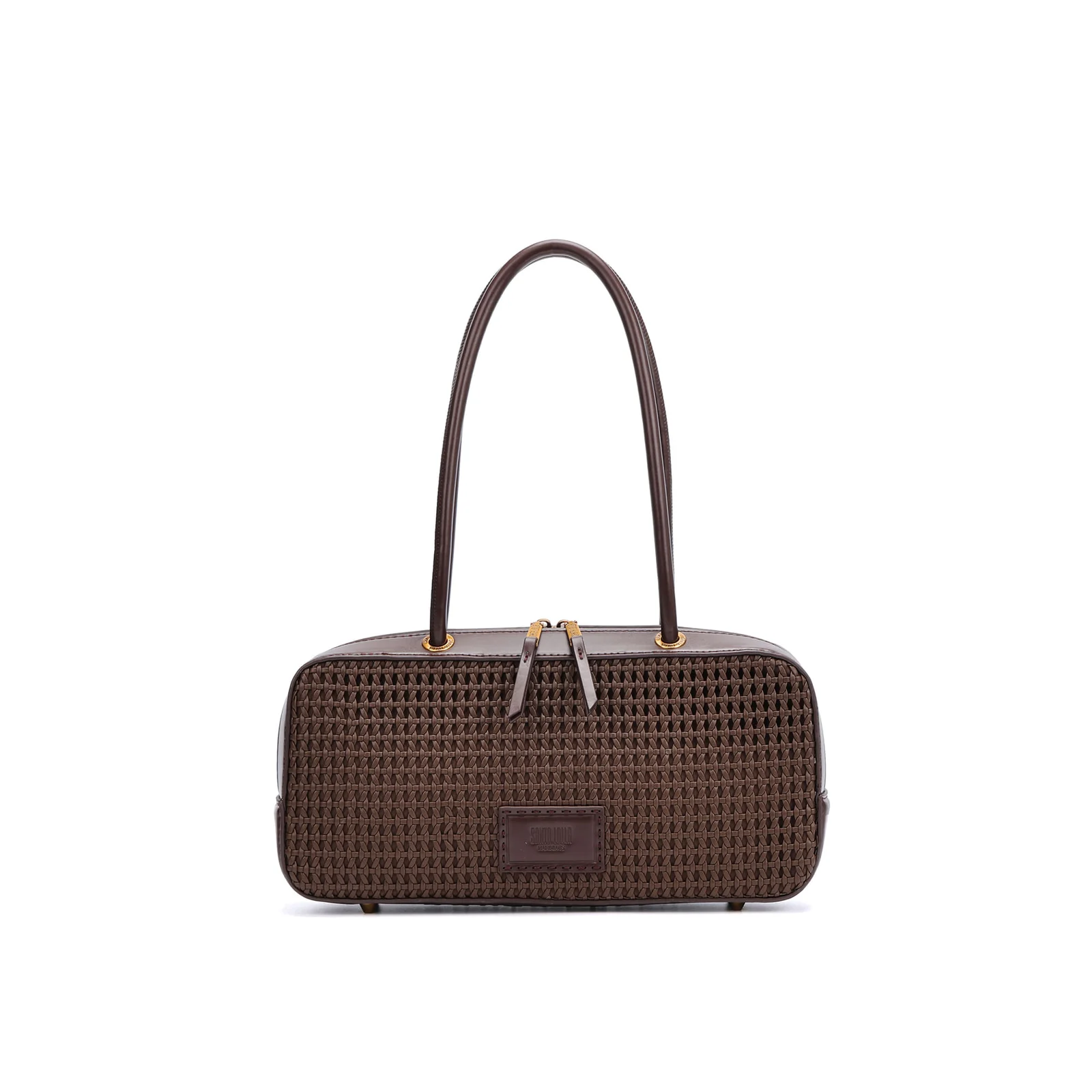 Bolsa Tressê Marrom Dark Alça De Ombro - vista 3 de 7