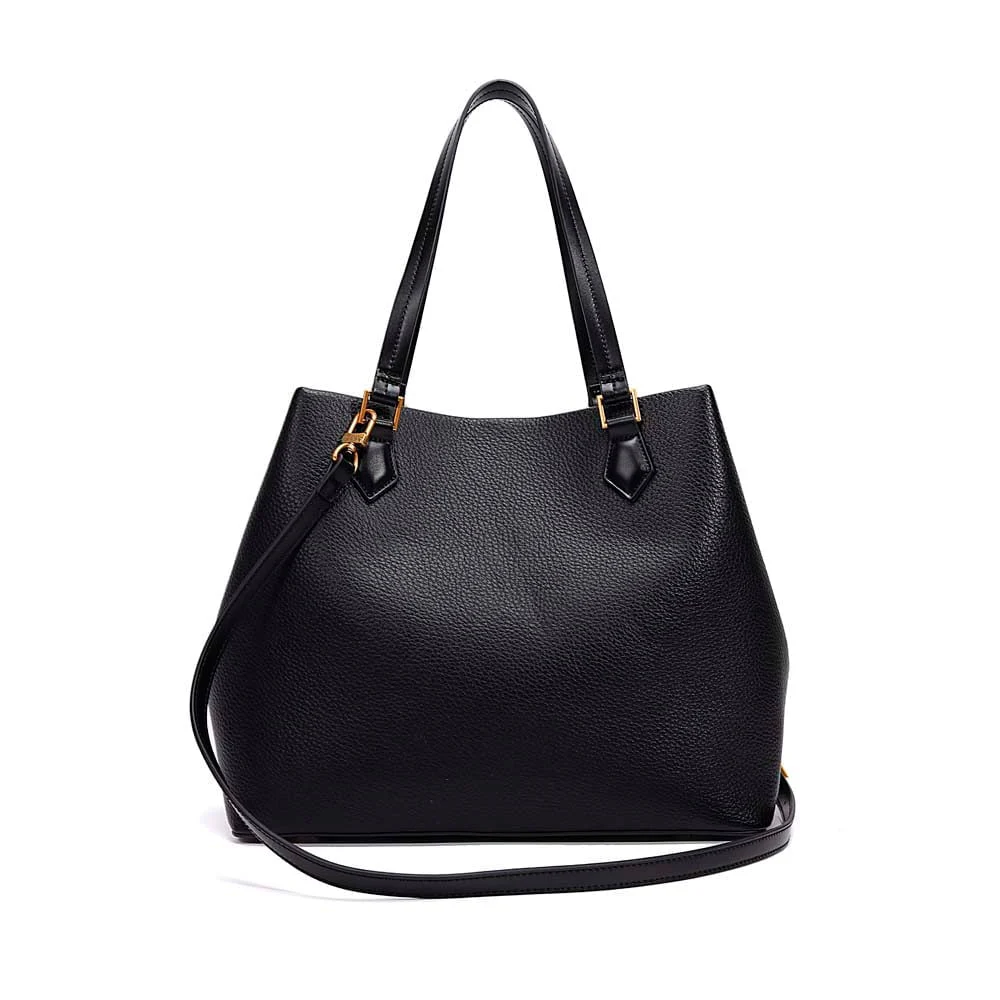 Bolsa Grande Floater Preta Alça De Ombro - vista 6 de 6