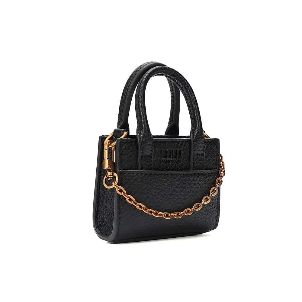 Chaveiro Mini Bolsa Floater Preta - vista 2 de 7