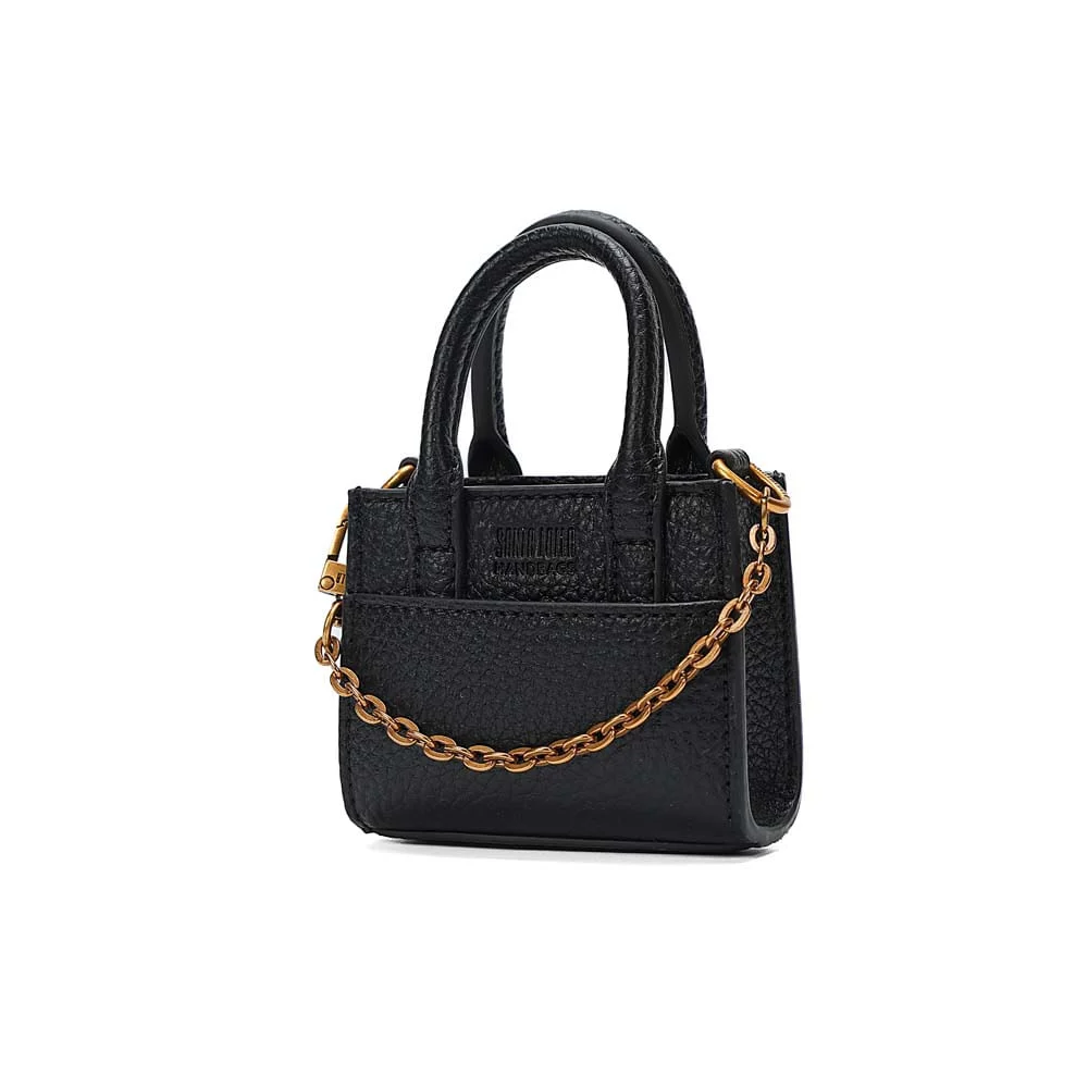 Chaveiro Mini Bolsa Floater Preta - vista 3 de 7