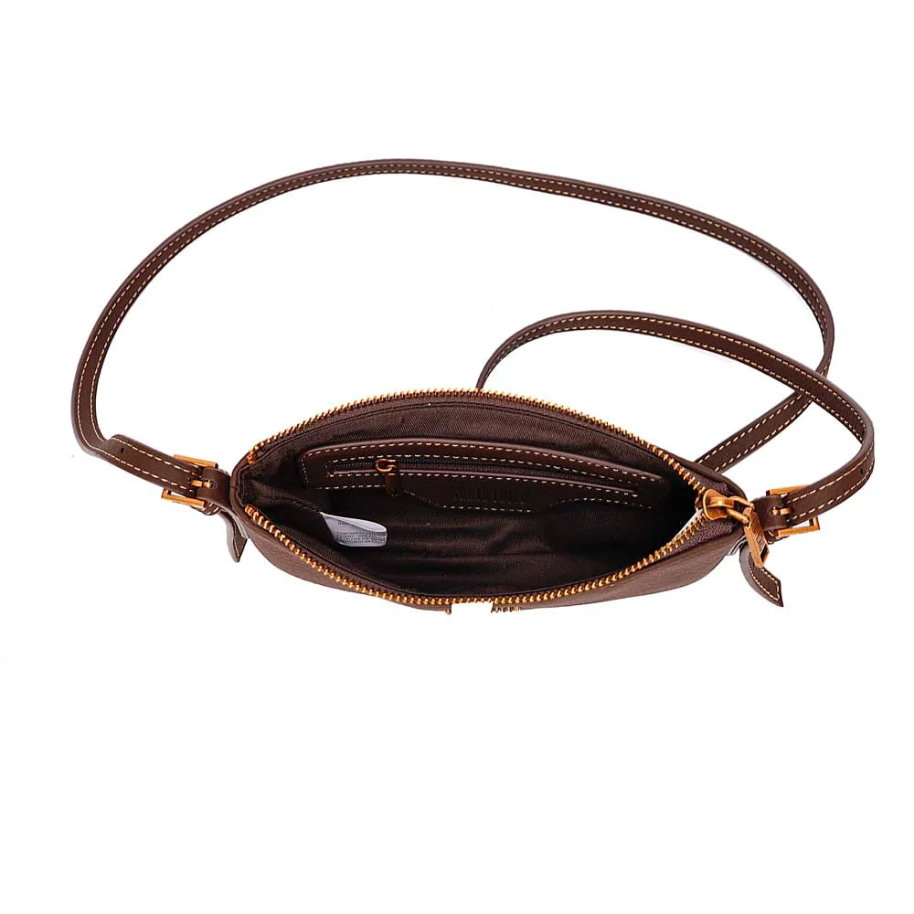 Bolsa Com Caixa Floater Marrom Dark Alça Transversal - vista 7 de 7